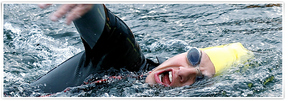 IronFit open water swimmer